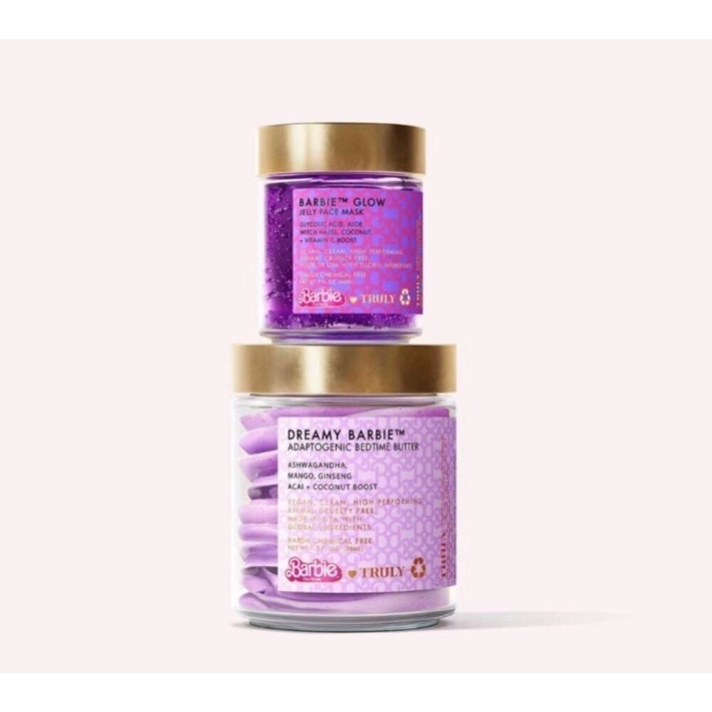 NEW Truly Barbie Bedtime Duo Bedtime Butter and Jelly Mask